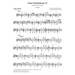 Gran Variazioni op. 12 for guitar