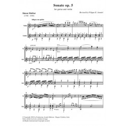 Sonate op. 5 - Score