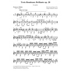 Francesco Molino - Trois Rondeaux Brillants op. 28 for guitar