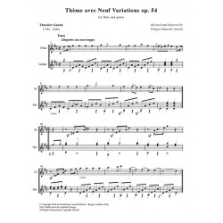 Theme avec Neuf Variations op. 54