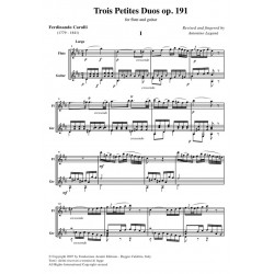Trois Petites Duos op. 191 - Score