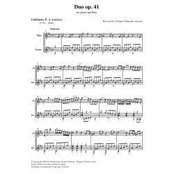 Duo op. 41 for guitar and flute - Score
