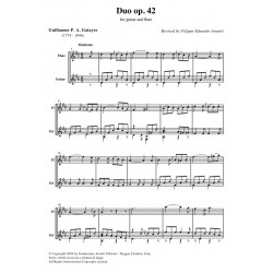Duo op. 42 for guitar and flute - Score