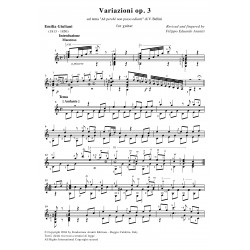 Variazioni op. 3 for guitar