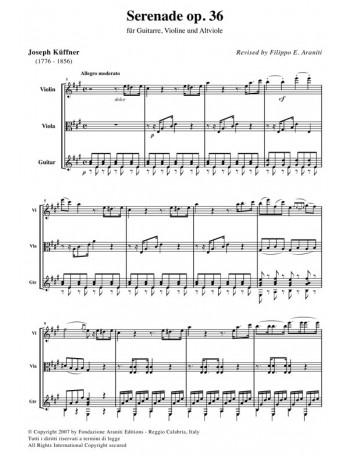 Serenade op. 36 - Score