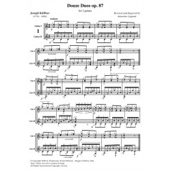 Douze Duos op. 87 - for 2 guitars