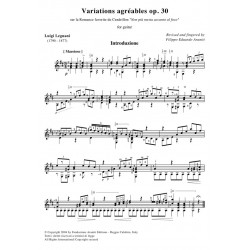 Variations agréables op. 30 for guitar