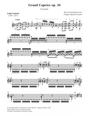 Grand Caprice op. 34 for guitar
