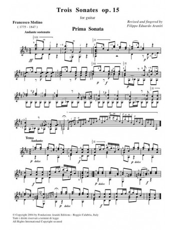 Trois  Sonates  op. 15 - 1