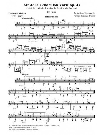 Air de la Cendrillon Varié op. 43