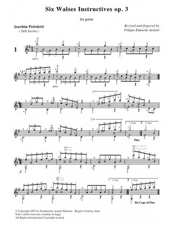  Six Walses Instructives op. 3