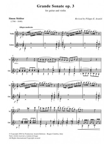 Grande Sonate op. 3 - Score