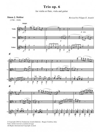 Trio op. 6 - Score