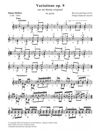 Variations op. 9 sur un theme original