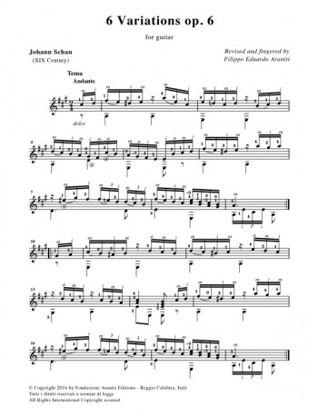 6 Variations op. 6