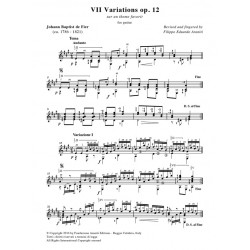 VII Variations op. 12 sur un theme favorit