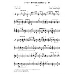 Twelve Divertimentos op. 23