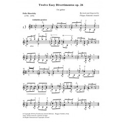 Twelve Easy Divertimentos op. 26