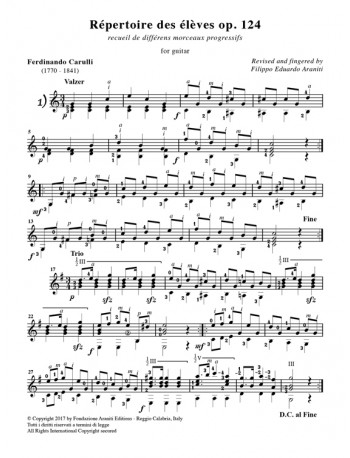 Repertoire des eleves op. 124