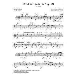 12 Leichte Ländler in C op. 121