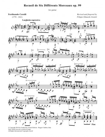 Recueil de Six Différents Morceaux op. 99