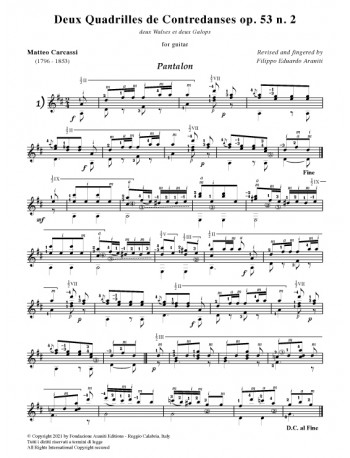 Deux Quadrilles de Contredanses op. 53 n. 2