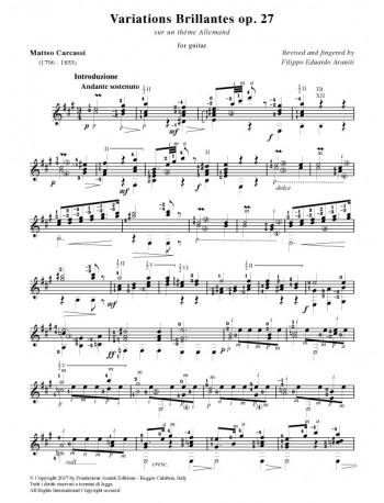 Variazioni sopra un Tema allemando op. 27