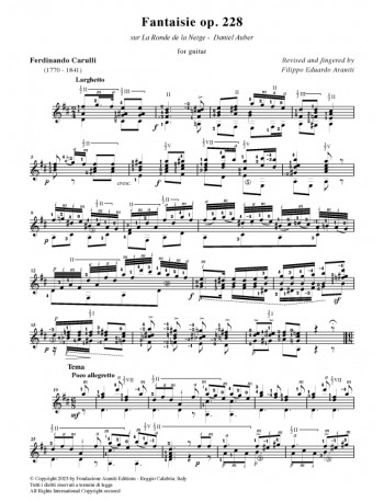 Fantaisie op. 228 sur La Ronde de la Neige