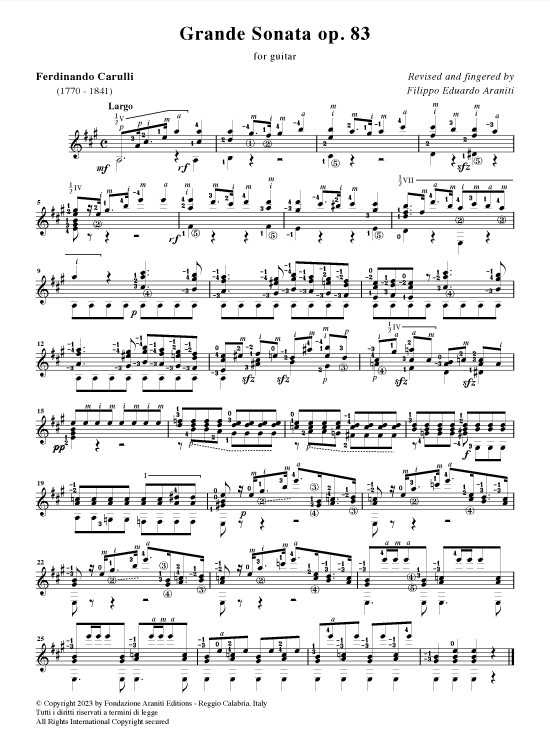 Grande Sonata op. 83 - Fondazione Araniti Editions Grande Sonata op. 83 - Fondazione Araniti Editions