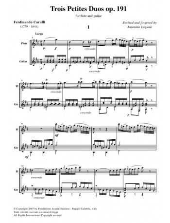 Trois Petites Duos op. 191 - Score