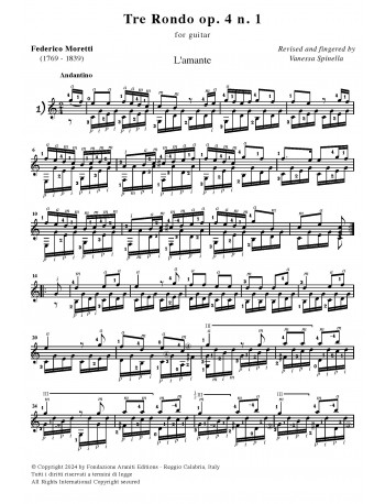 Tre Rondo op. 4 - 1 L'amante