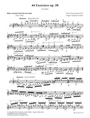 44 Exercices op. 50
