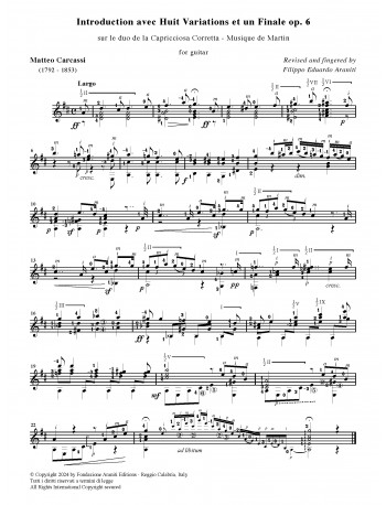 Introduction avec Huit Variations et un Finale op. 6