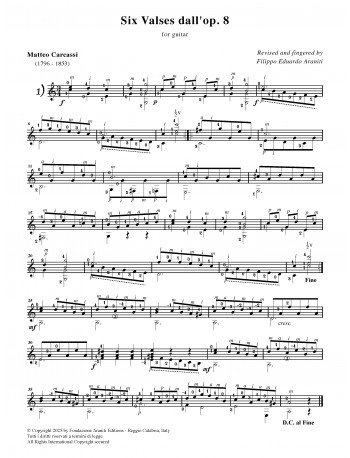 Six Valses dall'op. 8