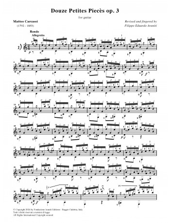 Douze Petites Piecès op. 3