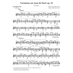 Variations sur Jean de Paris op. 32