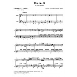 Duo op. 52 for guitar and flute - score